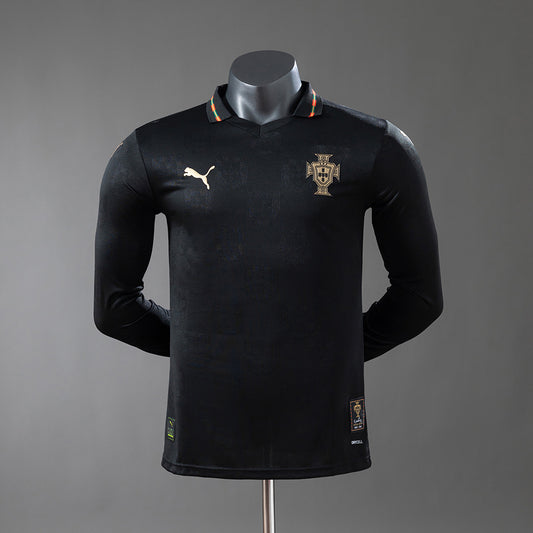 Portugal 2026 World Cup Black Long-Sleeve Jersey