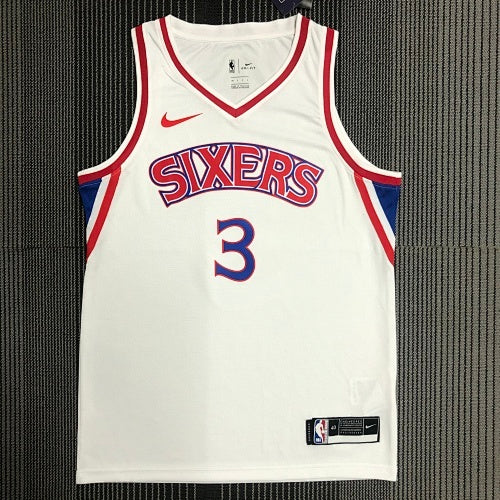 76ers Rookie White No. 3 Allen Iverson