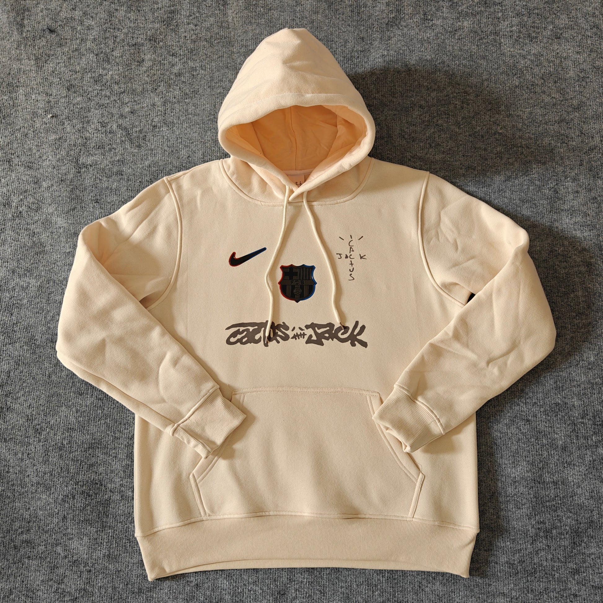 Barcelona X Travis Scott Hoodie - Beige