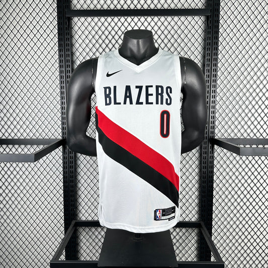 2026 season, Portland Trail Blazers home court, white.