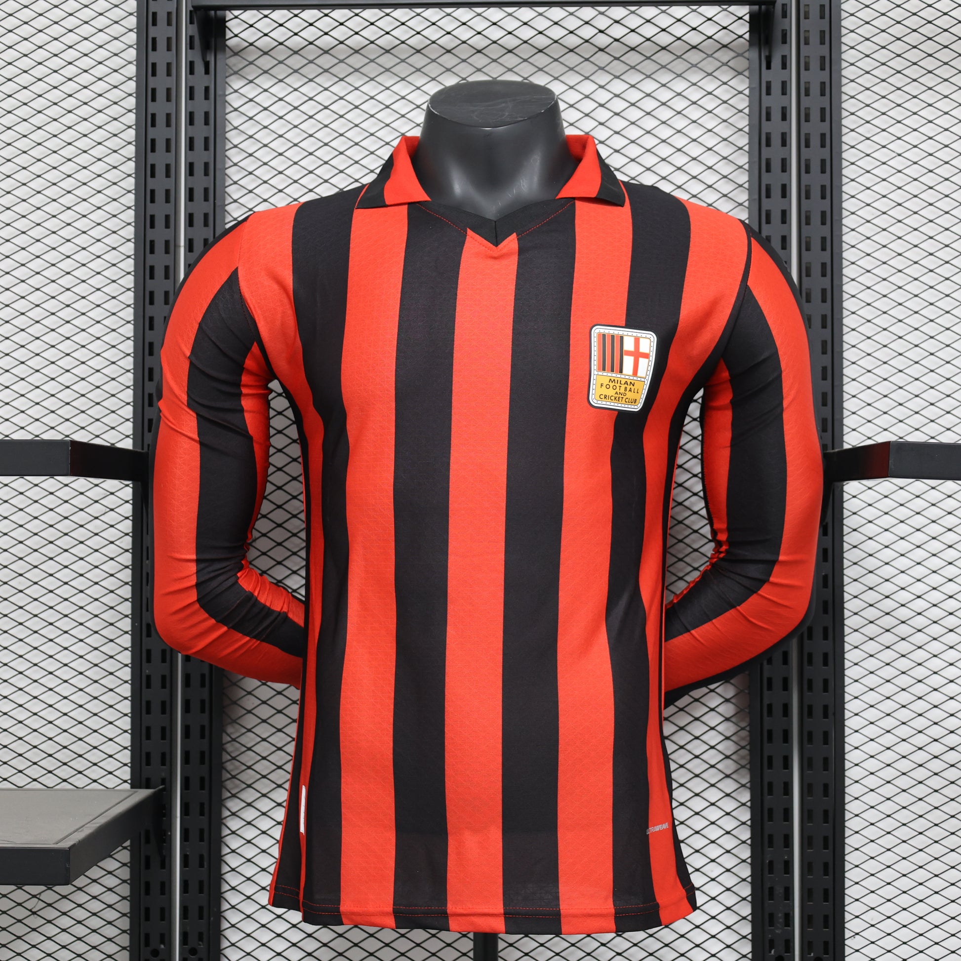 AC Milan 125th Anniversary Red Long Sleeve Jersey