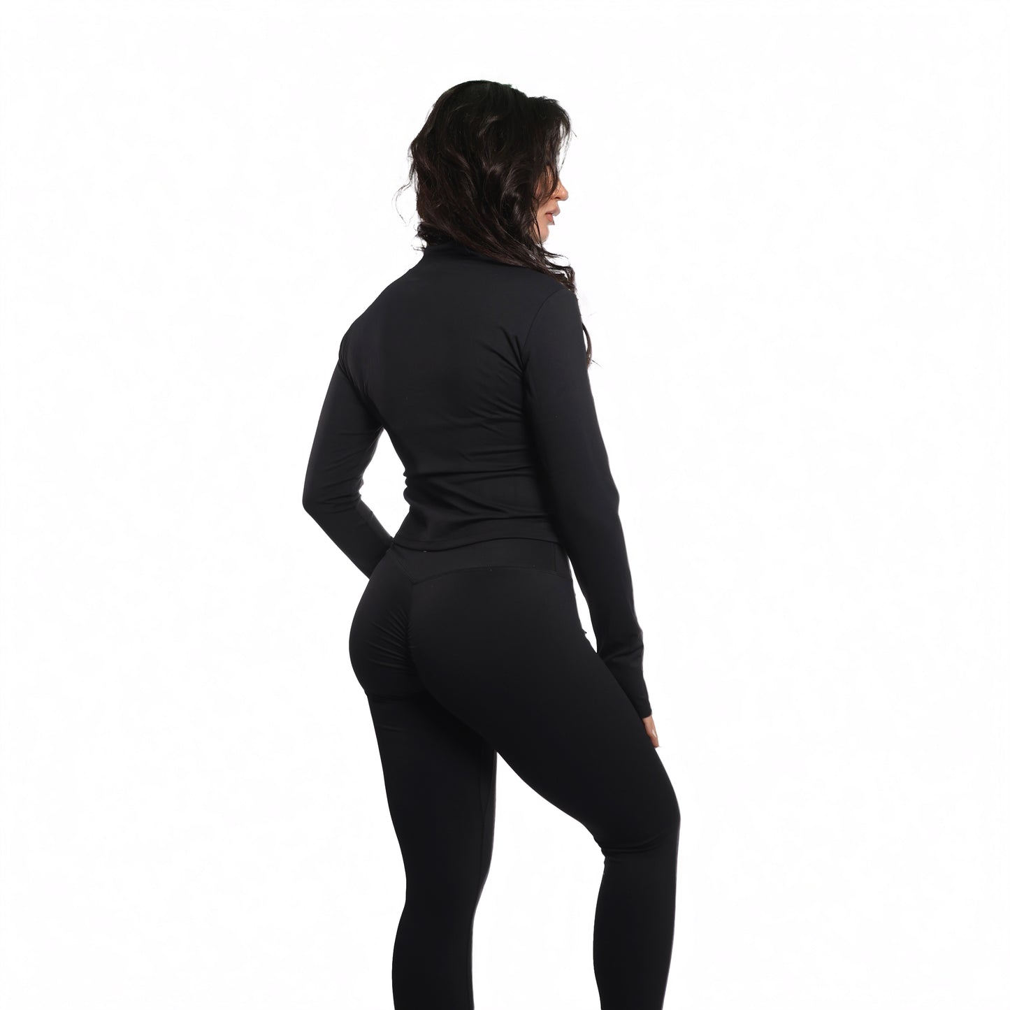 Aura Set (Bra, Jacket & Leggings) - Black