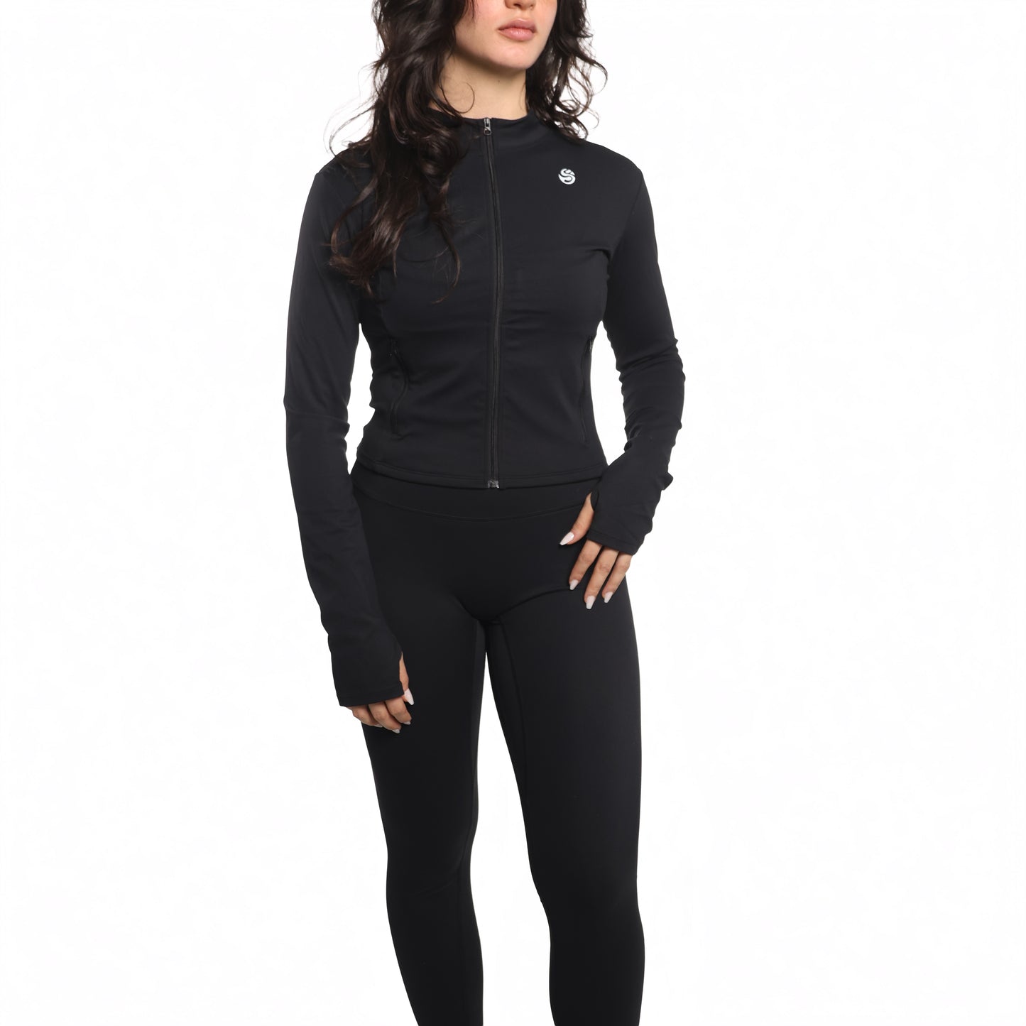 Aura Set (Bra, Jacket & Leggings) - Black