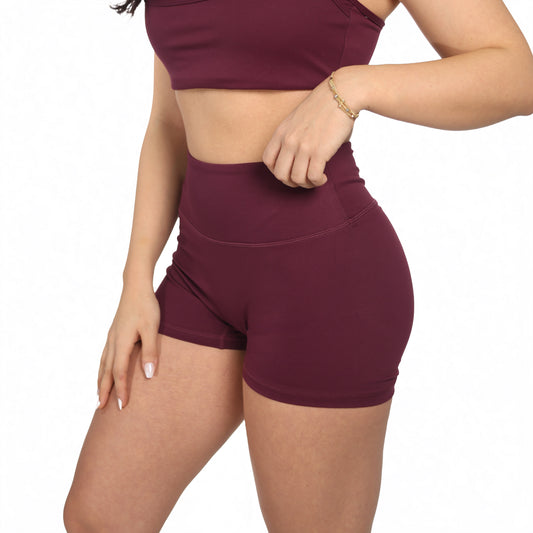 Aura Shorts - Burgundy