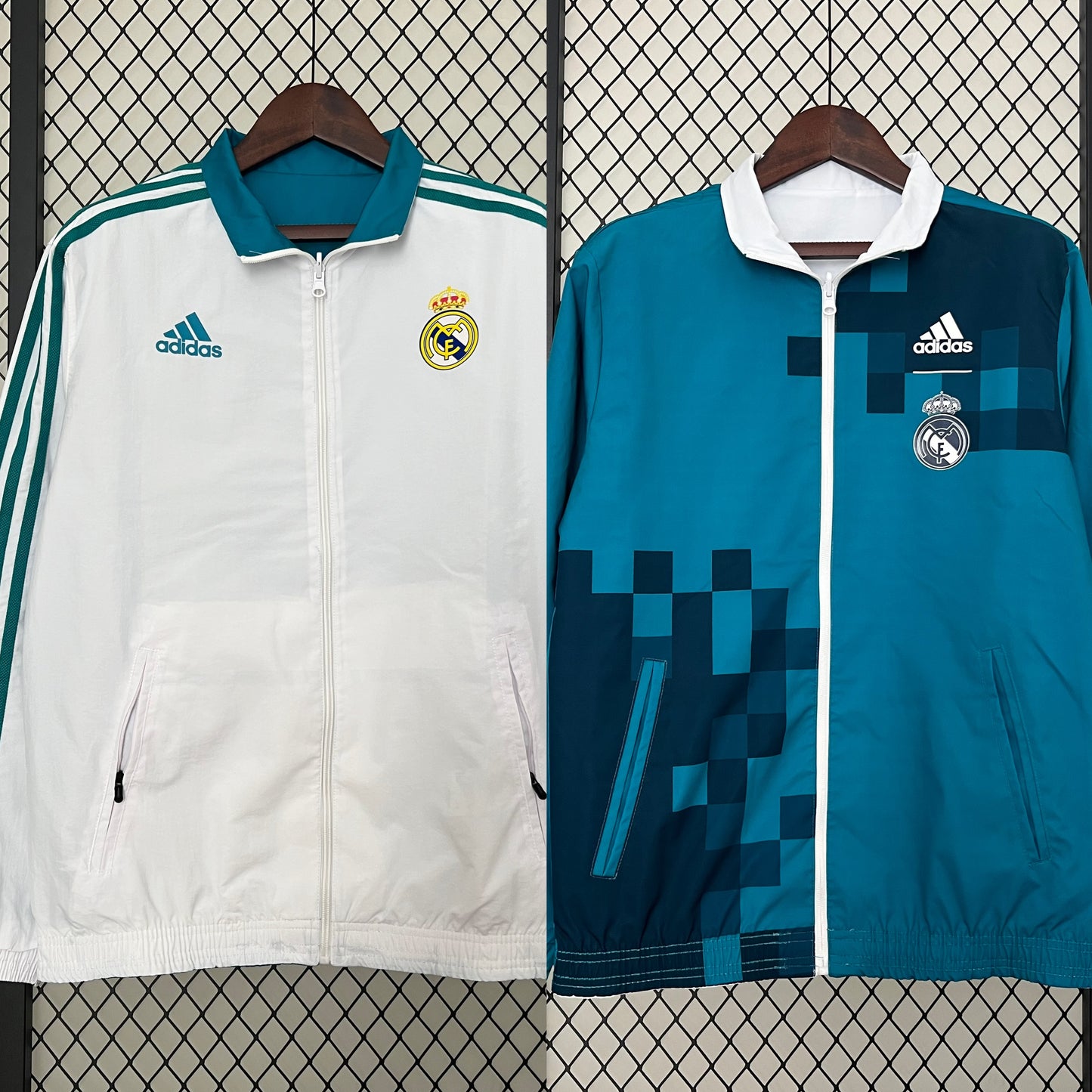 24/25 Real Madrid trench coat reversible