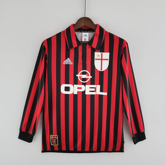99/00 AC Milan retro home long sleeve jersey