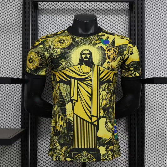 Brazil Gold “Christ The Redeemer" Jersey