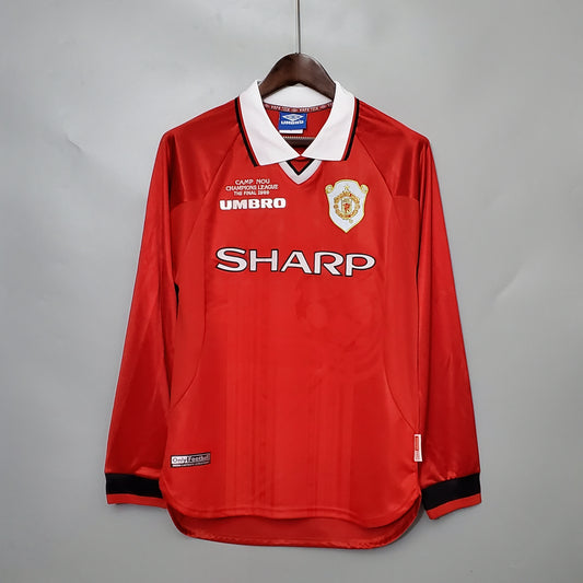 99/00 Manchester United Home Retro Long Sleeve Jersey