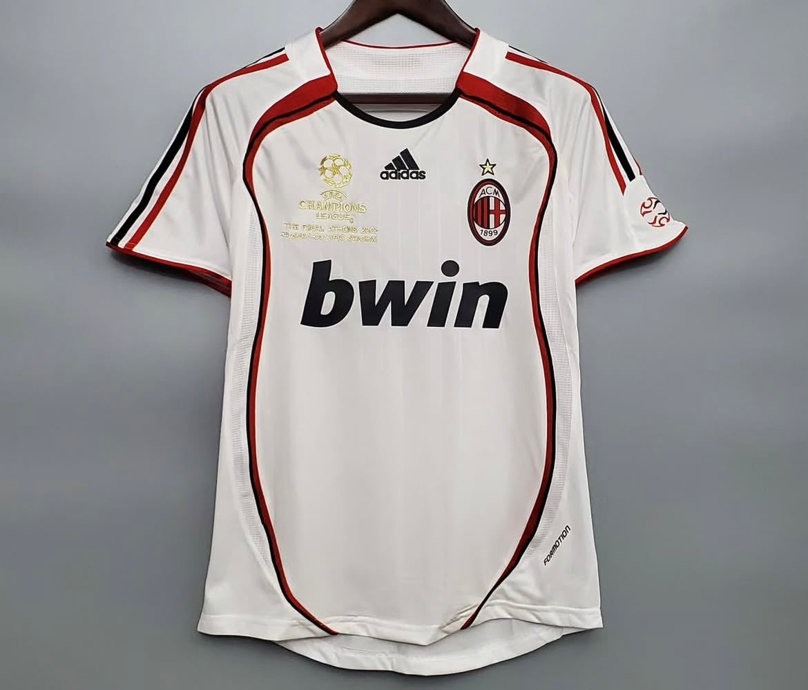 (STOCK): 06/07 AC Milan Retro Away Jersey Champions League Final Edition M