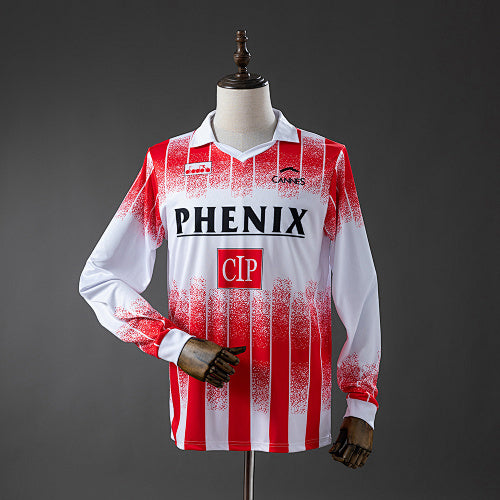 AS Cannes 91/92 Home Long-Sleeve Retro Jersey
