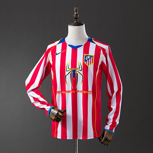 Atletico Madrid 04/05 Home Long Sleeve Retro Jersey