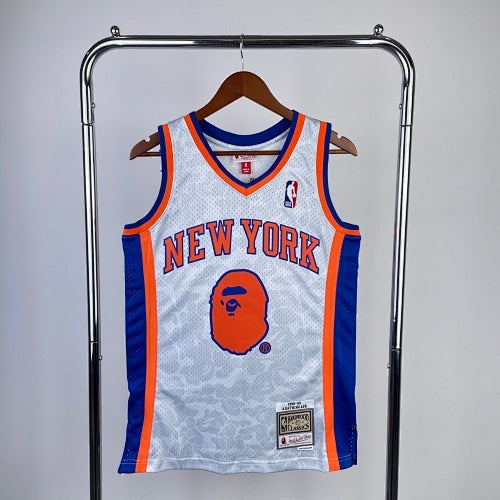 BAPE×M&N joint jersey: Knicks Ape Head