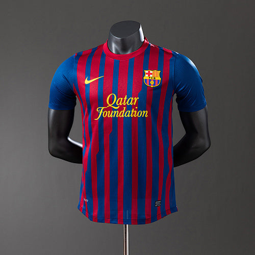 Barcelona 11/12 Home Player Version Retro Jersey