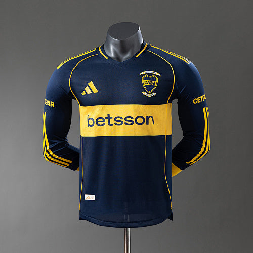Boca Juniors 25/26 Player Version Home Long Sleeve Jersey
