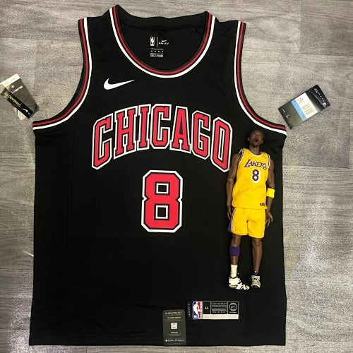 Bulls Crew Neck Black No. 8 LaVine