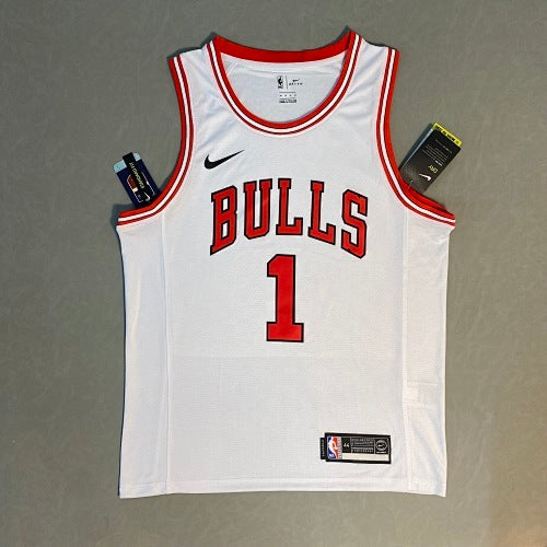 Bulls crew neck white No. 1 Rose