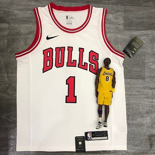 Bulls crew neck white No. 1 Rose