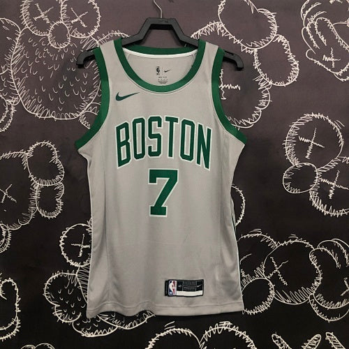 Celtics Gray No. 7 Brown