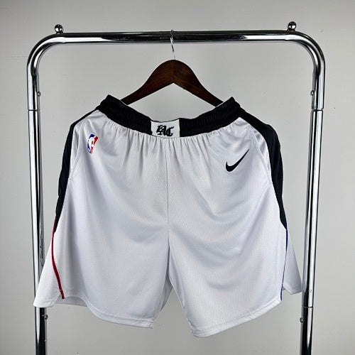 clippers latin white shorts