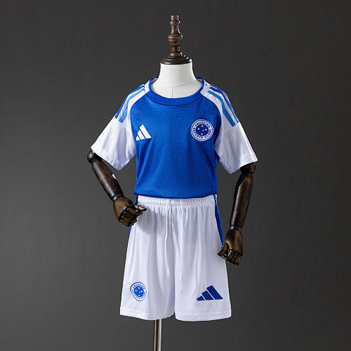 Cruzeiro 25/26 Home kids kit Jersey