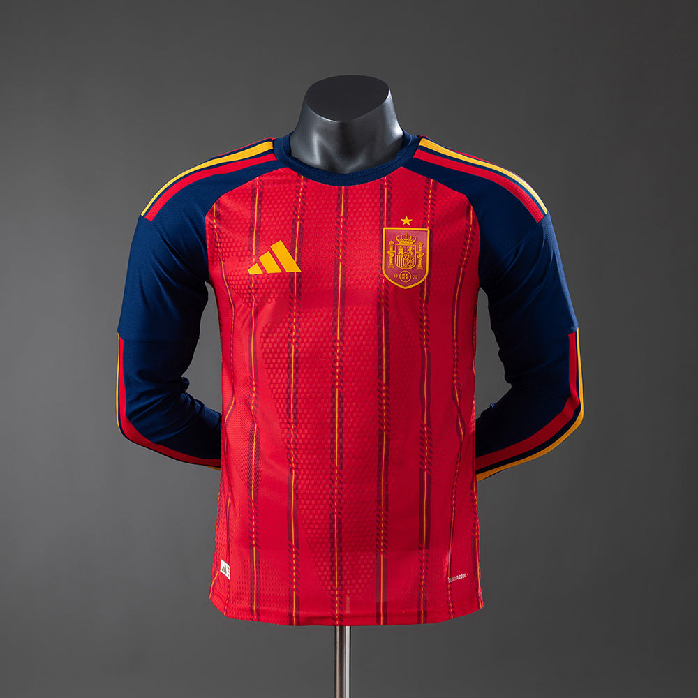 Spain 2026 World Cup Home Long-Sleeve Jersey