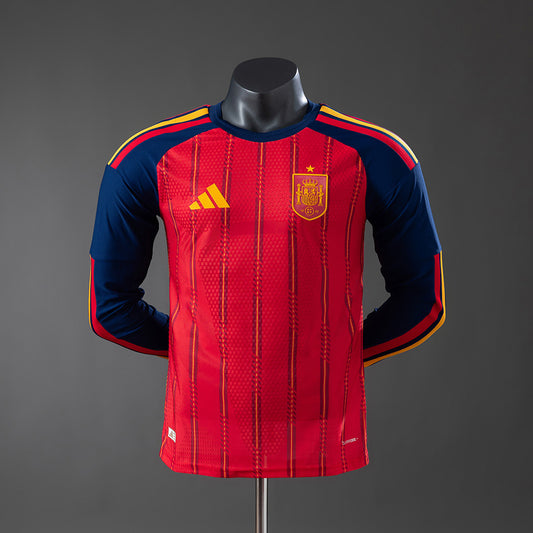 Spain 2026 World Cup Home Long-Sleeve Jersey