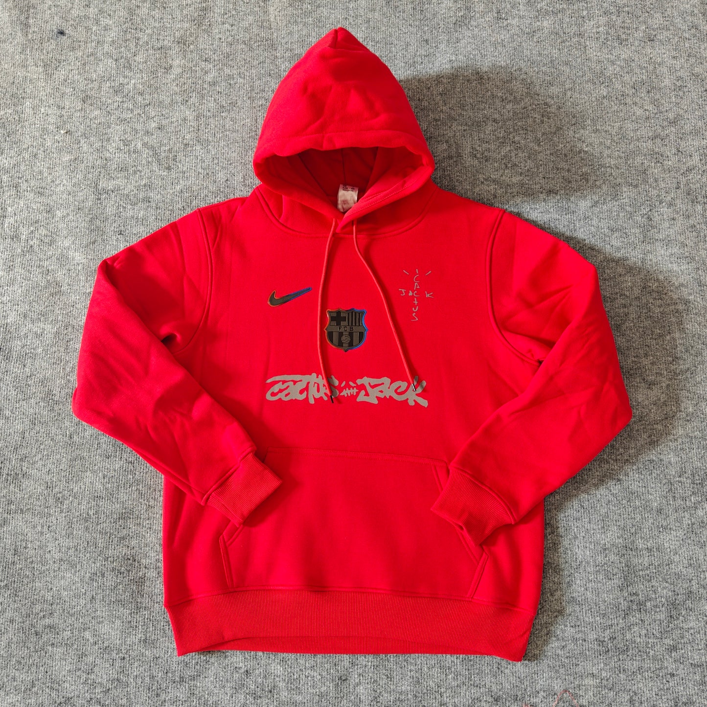 Barcelona X Travis Scott Hoodie - Red