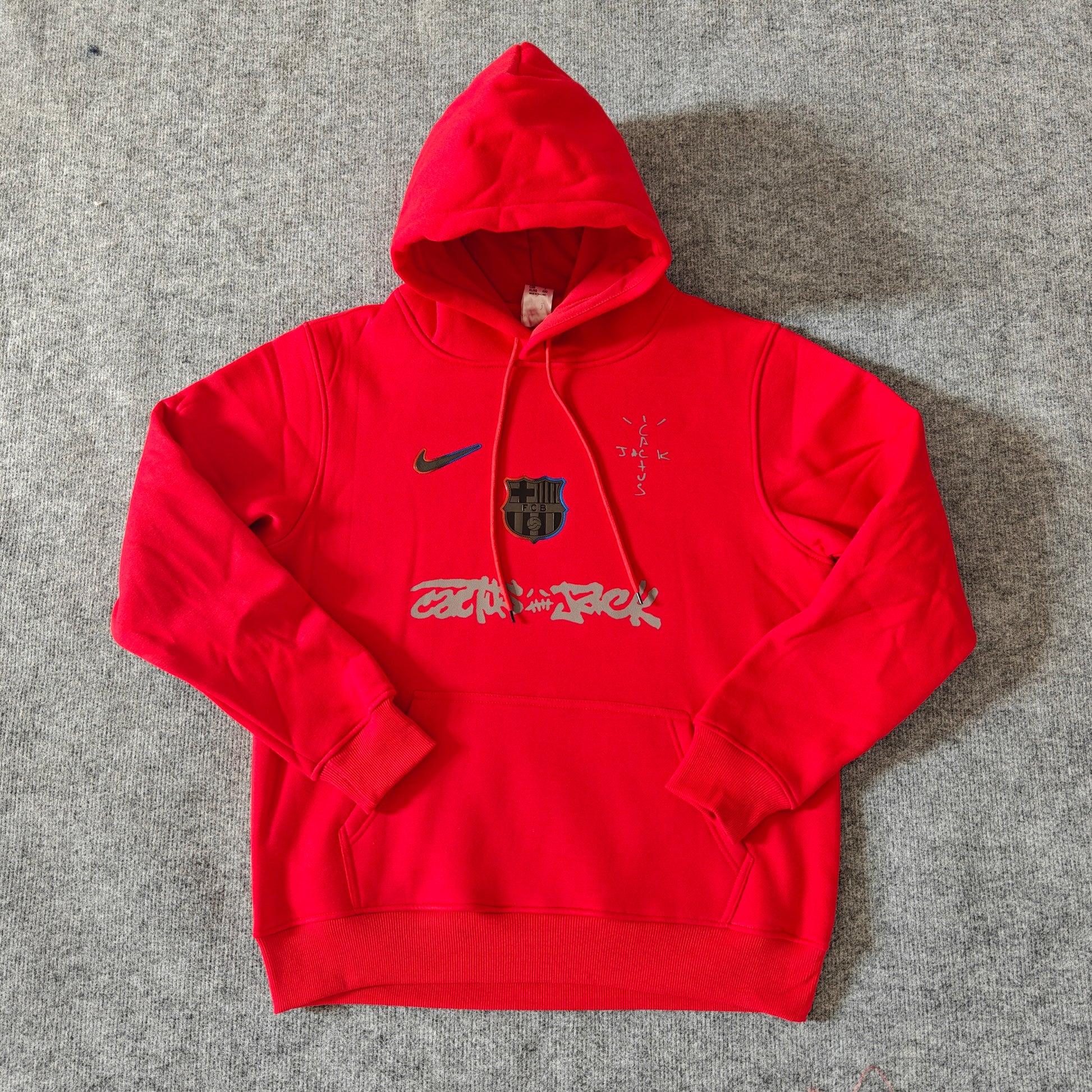 Barcelona X Travis Scott Hoodie - Red
