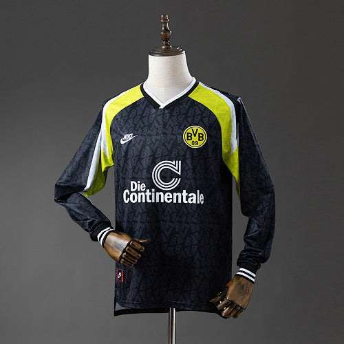 Dortmund 95/96 Away Long Sleeve Retro Jersey