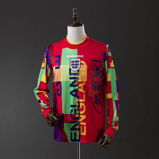 England 1996 Goalkeeper Long Sleeve Retro Jersey