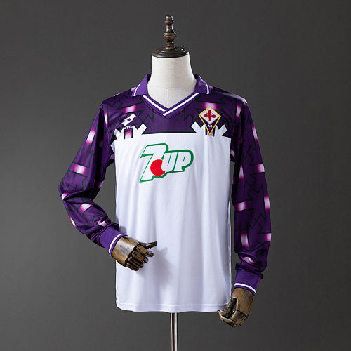 Fiorentina 92/93 Away Long Sleeve Retro Jersey