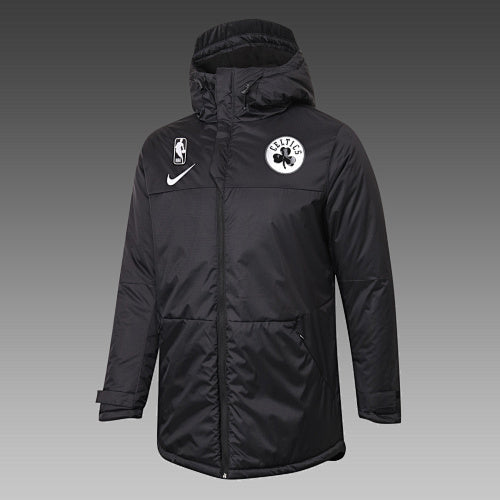 H0060# NBA Celtics black cotton coat