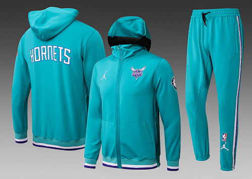 H0094# NBA2122 Long Pull Hat Hornets Lake Blue