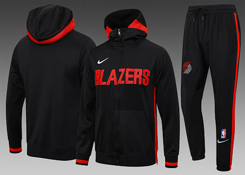 H108# NBA2324 long pull hat Blazers black