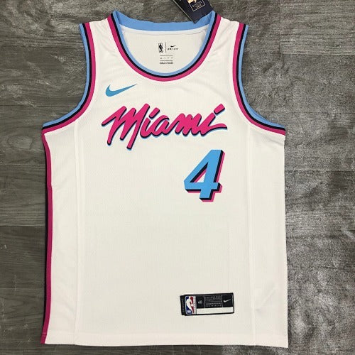 Heat crew neck white No. 4 Oladipo