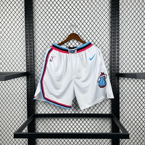 Heat crew neck white shorts