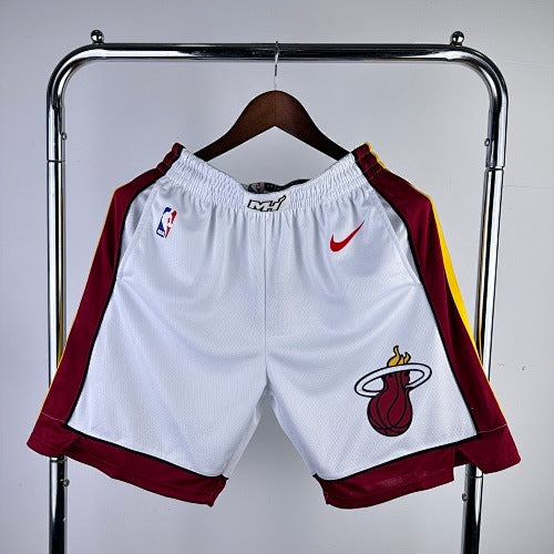 heat home white shorts