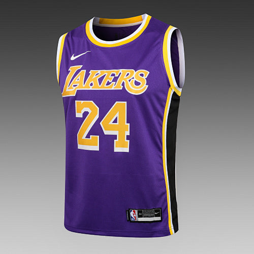 L027# Nike model NBA Lakers round neck purple No. 24 (hot pressing model)