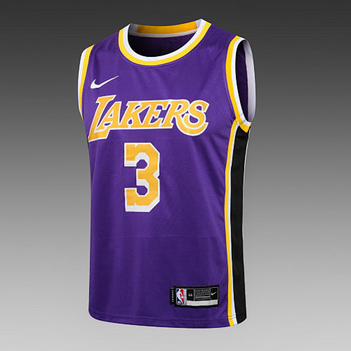 L028# Nike NBA Lakers Round Neck Purple No. 3 (Hot Pressed Model)