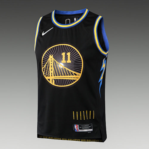 L064# NBA2223 Warriors Black No. 11 (Hot Pressed Model)