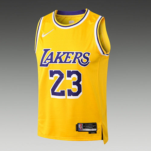L067# NBA2223 Lakers Yellow No. 23 (Hot Pressed Model)