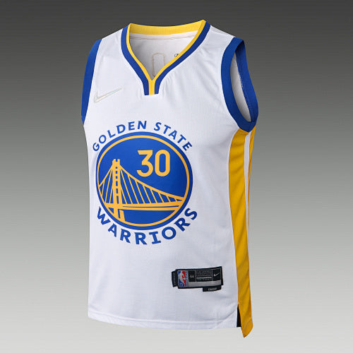L069# NBA2223 Warriors White No. 30 (Hot Pressed Model)