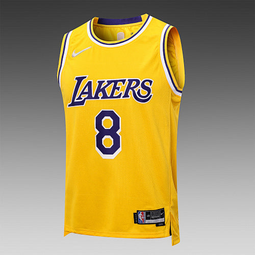 L075# NBA2223 Lakers Yellow No. 8 Star (Hot Pressed Model)