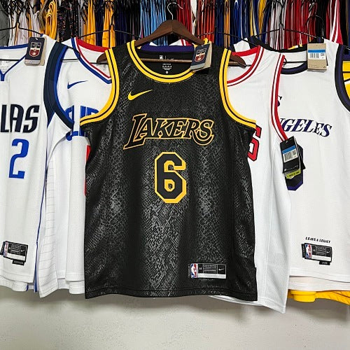 Lakers Black Mamba snake print version No. 6 James