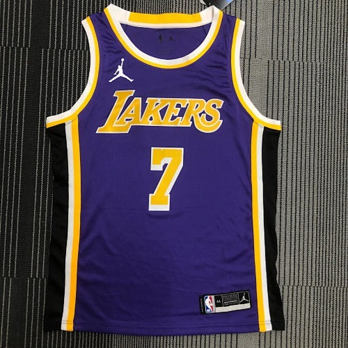 Lakers crew neck purple (Flyers style) No. 7 Anthony