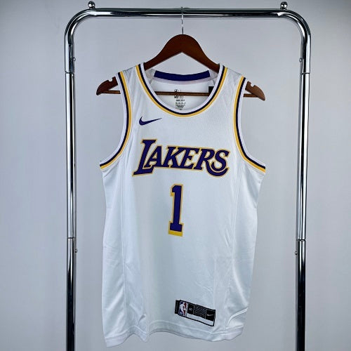 Lakers crew neck white No. 1 Russell
