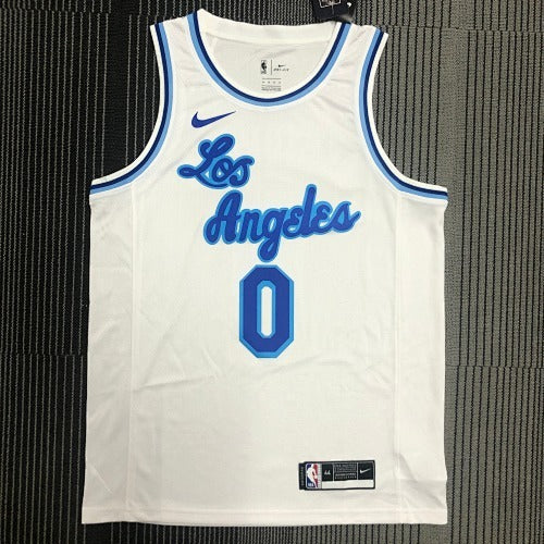 Lakers Latin Night (High Head) White No. 0 Westbrook