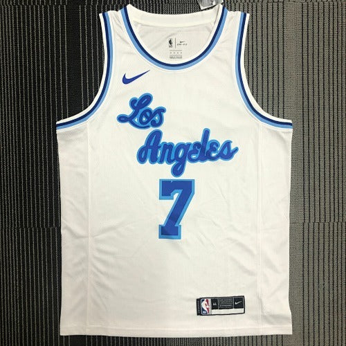 Lakers Latin Night (High Head) White No. 7 Anthony