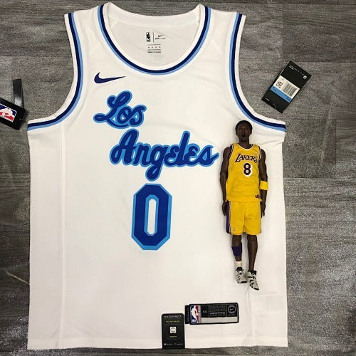 Lakers Latin Retro Night White No. 0 Kuzma