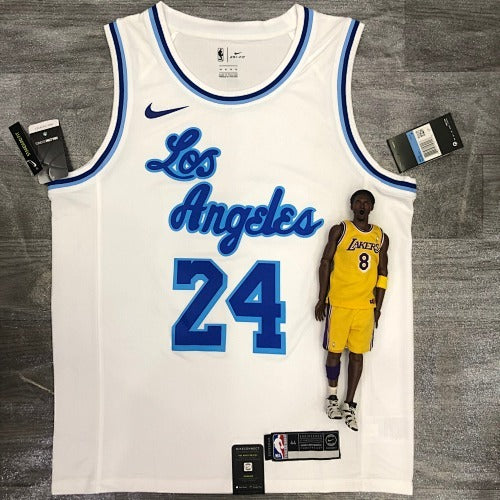 Lakers Latin Retro Night White No. 24 Kobe Bryant